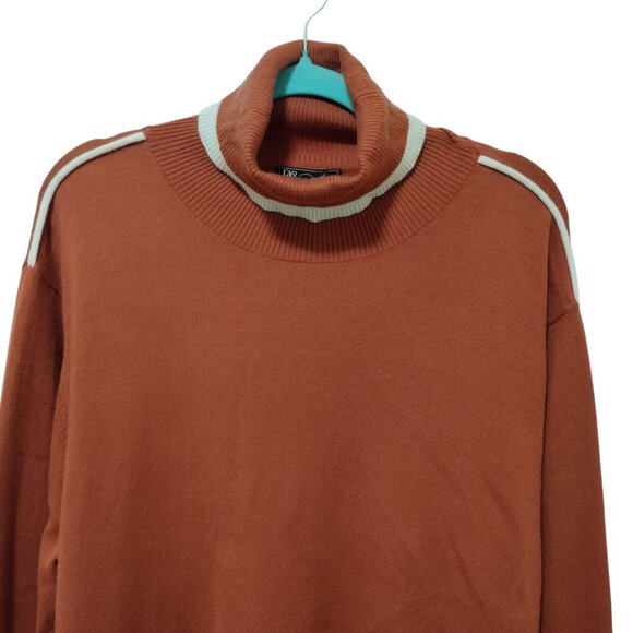 DG2 by Diane Gilman: Turtleneck Sweater, Size 3X, Clay Rust - Picture 3 of 8